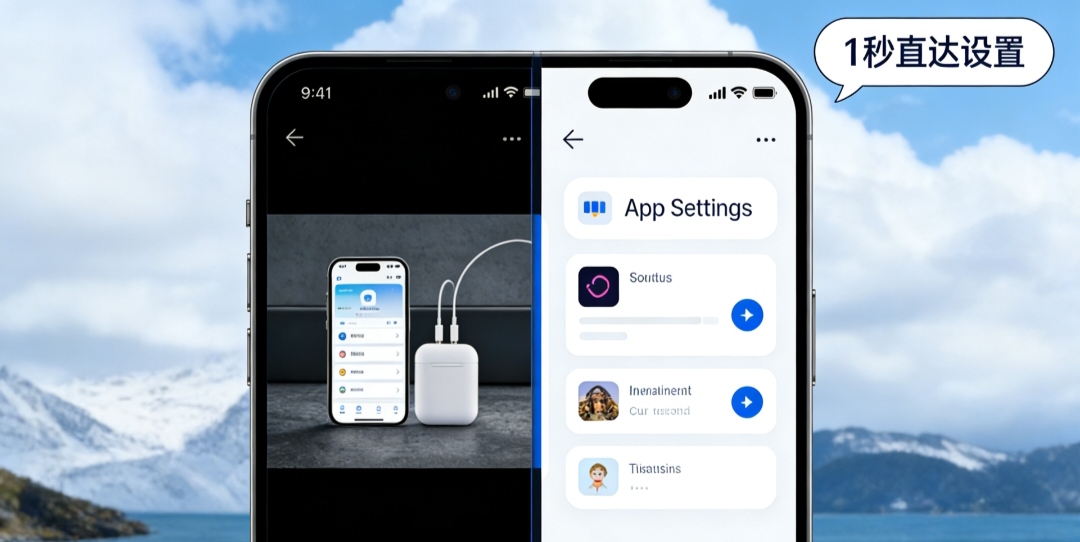 iOS 26-刷视频不用退!iOS 26这个隐藏捷径火了,1秒直达设置,效率党狂喜 第4张 刷视频不用退!iOS 26这个隐藏捷径火了,1秒直达设置,效率党狂喜 第4张